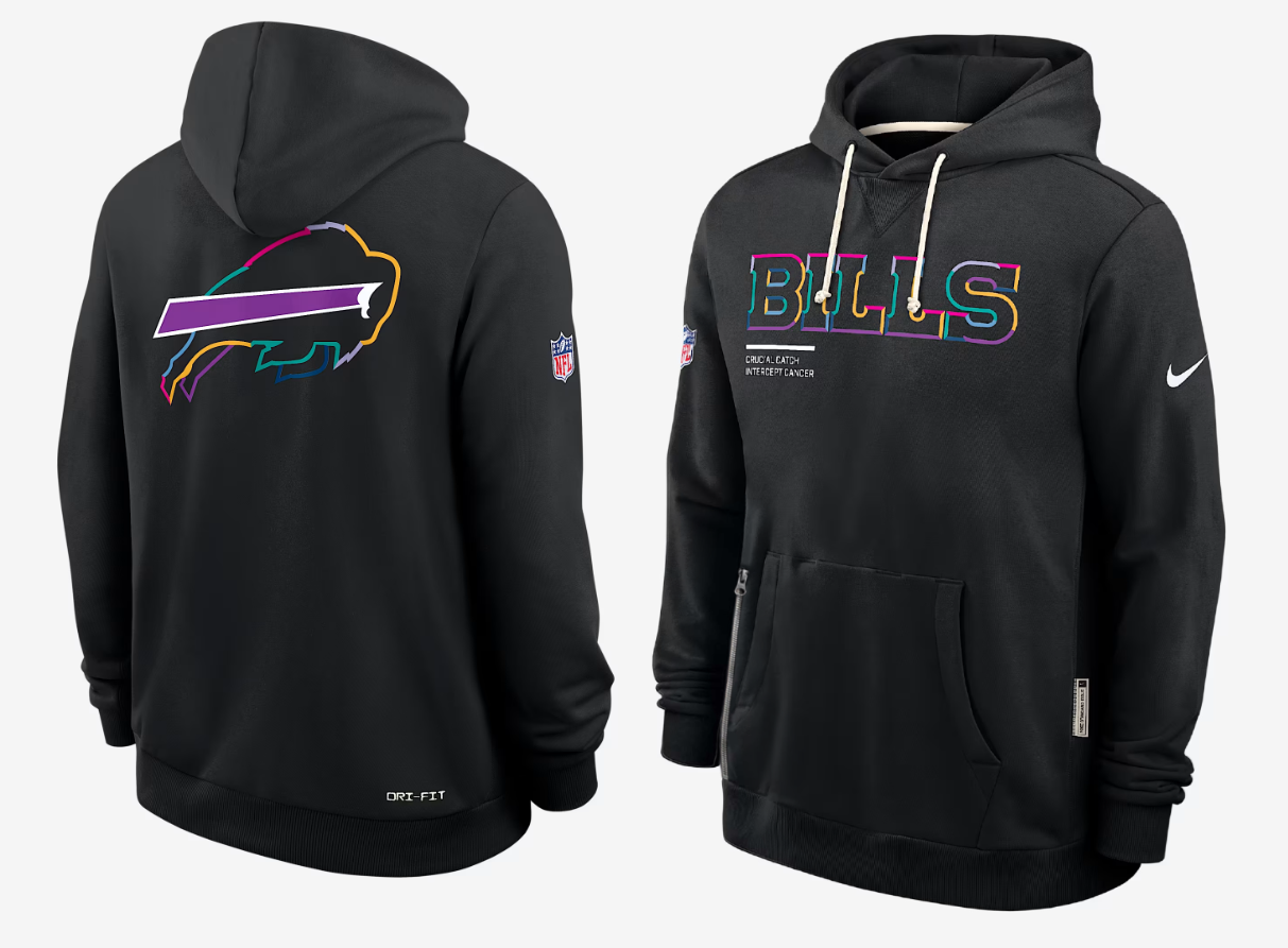 Men Buffalo Bills black 2025 Nike NFL hoodie